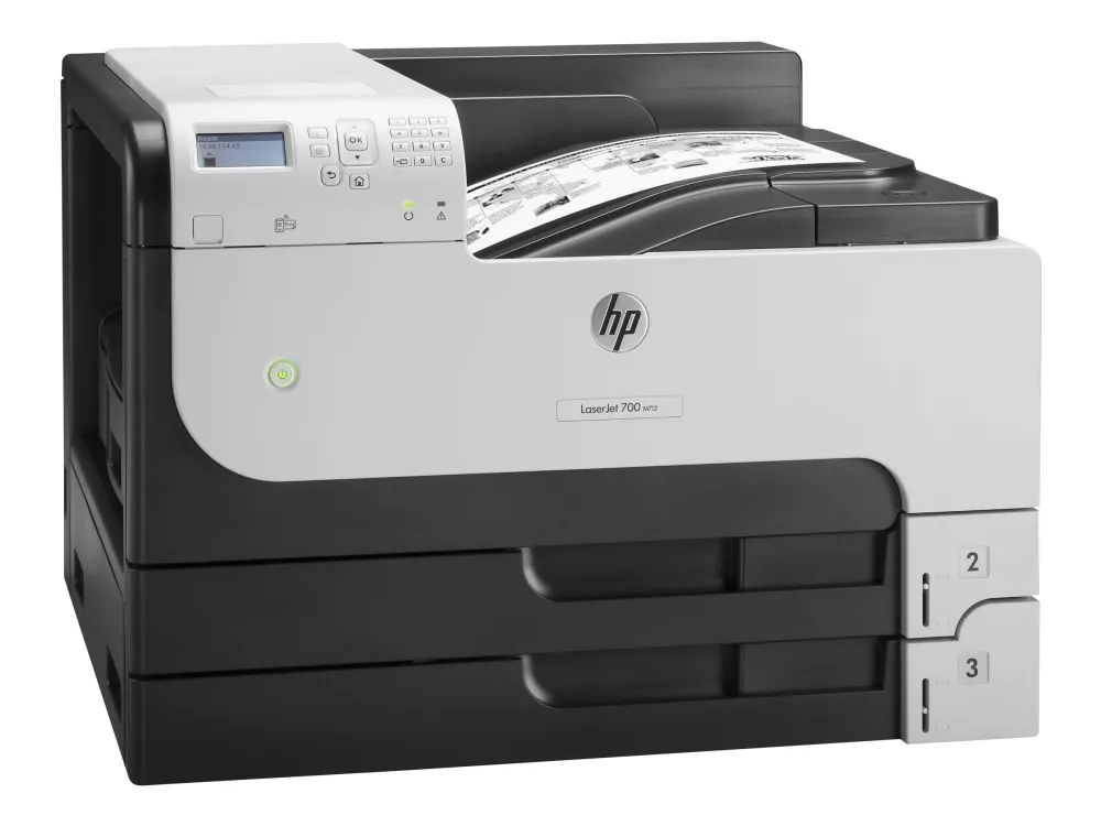 HP LaserJet Enterprise 700 Printer M712dn - Printer - S/H - Duplex - laser - A3/Ledger - 1200 dpi - op til 41 spm - kapacitet: 600 ark - USB, Gigabit LAN, USB vært