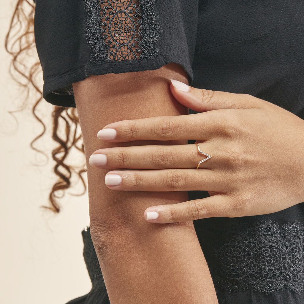 Bague Celene Or Jaune Oxyde De Zirconium
