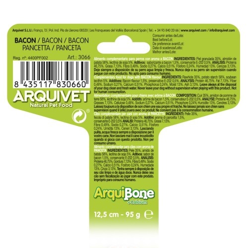 Osso Arquibone sabor bacon para cães.