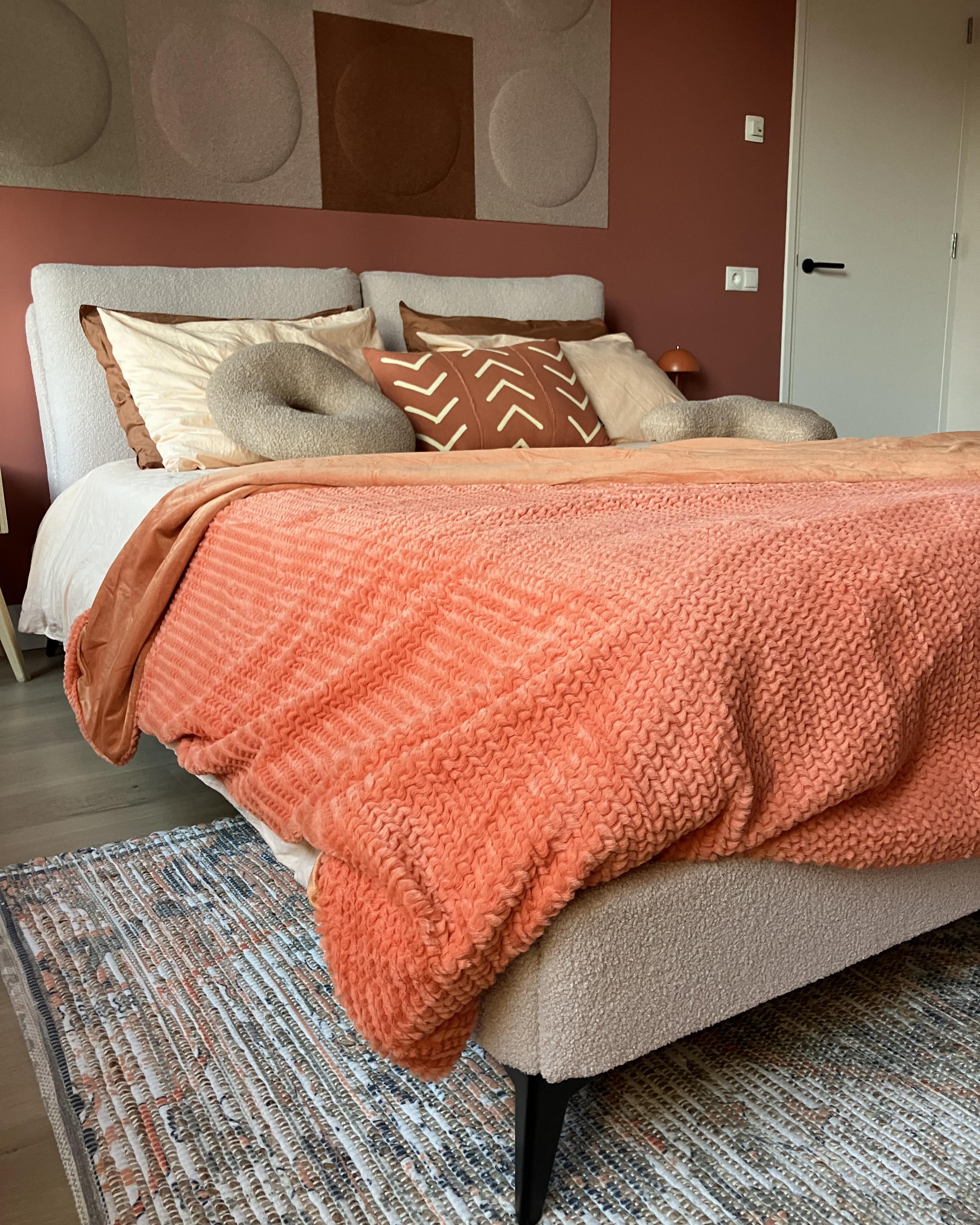 Plaid BJAS 200 x 220 cm Oranje