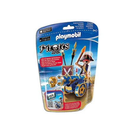 PLAYMOBIL® 6164 Pirates Blaue App-Kanone mit Piraten-Offizier