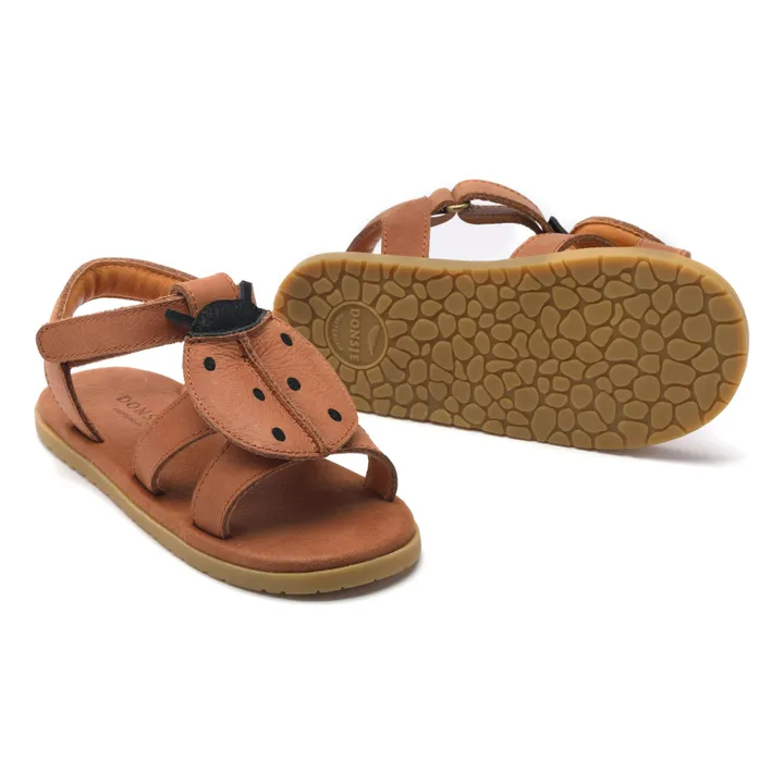 Donsje Sandales Iles Sky Coccinelle Cuir | Marron