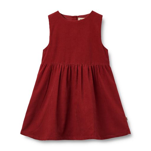 Wheat Thelma Kjole, Cherry Red, 116 cm