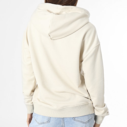 Sweat Capuche Femme Bxy Essential Logo 6406 Beige