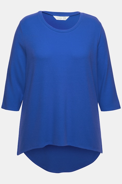 Pullover, A-Linie, gerundeter Saum, 3/4-Ärmel