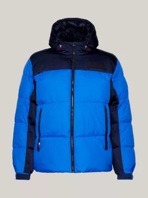 Jaqueta puffer Plus TH Warm com capuz, estilo Nova York