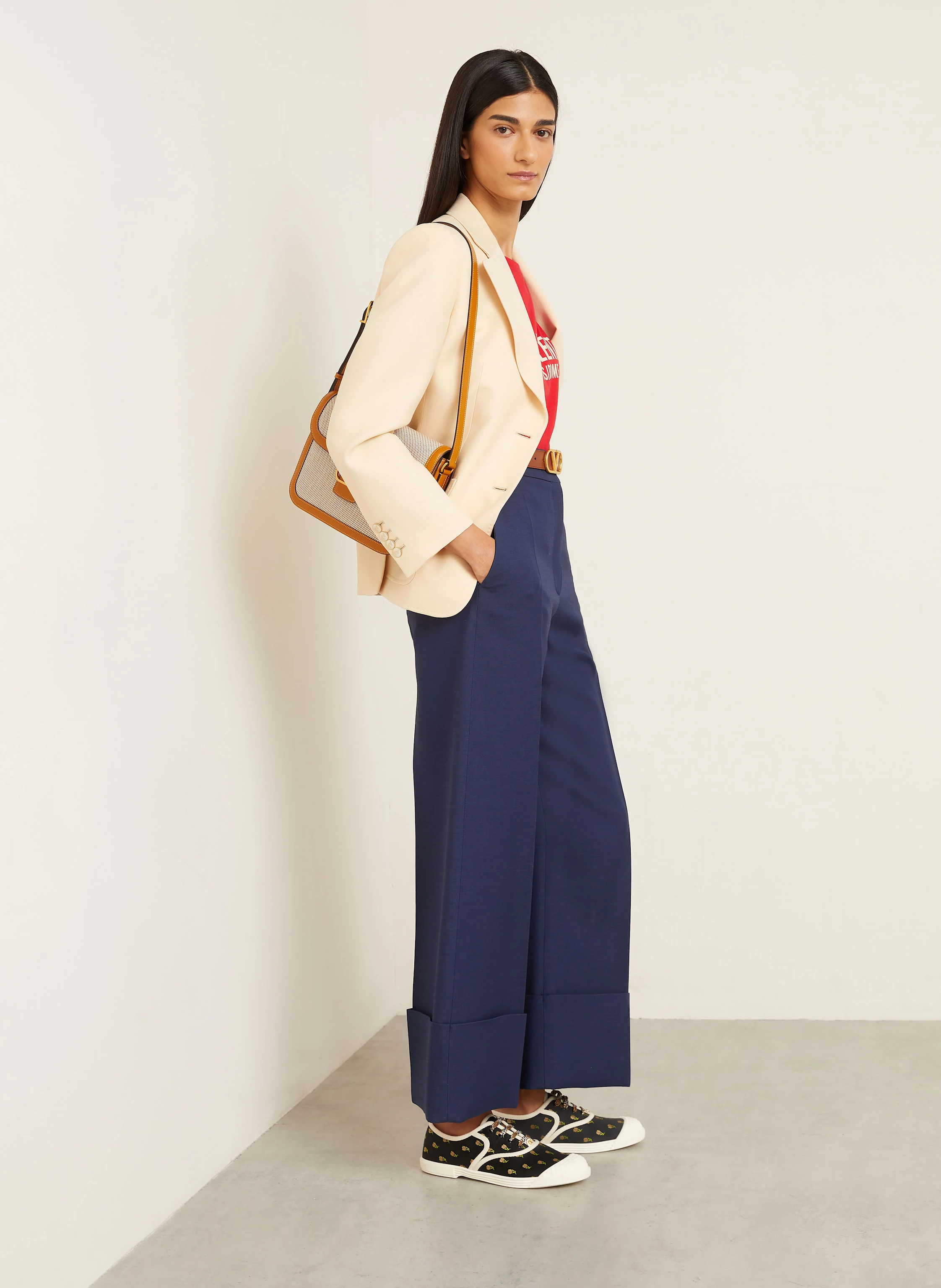 VALENTINO Hose mit Seide