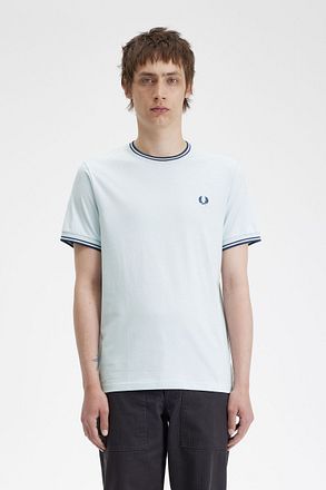 Fred Perry T-Shirt M1588 Lichtblauw V08 M1588-V08 kopen
