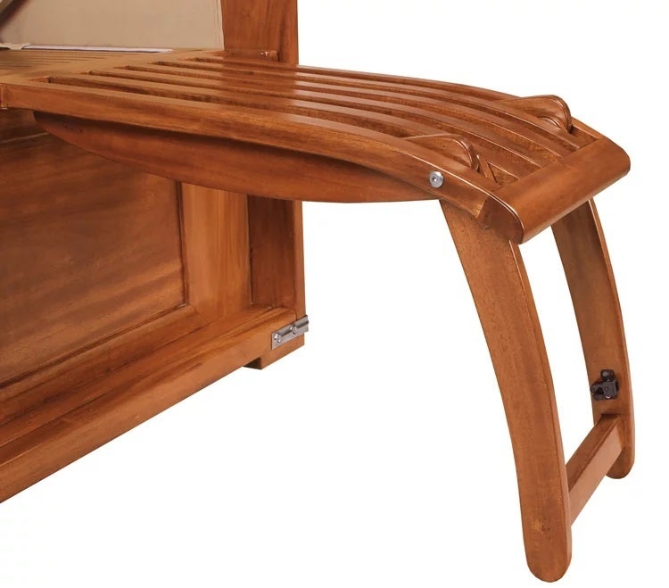 Strandstoel Nordstrand mahonie PE grijs design 581