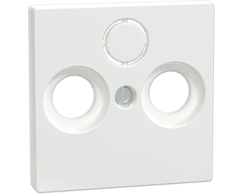 Merten 296725 Centraalplaatafdekking voor antenneaansluiting R/TV/SAT M-Pure actief wit/glanzend