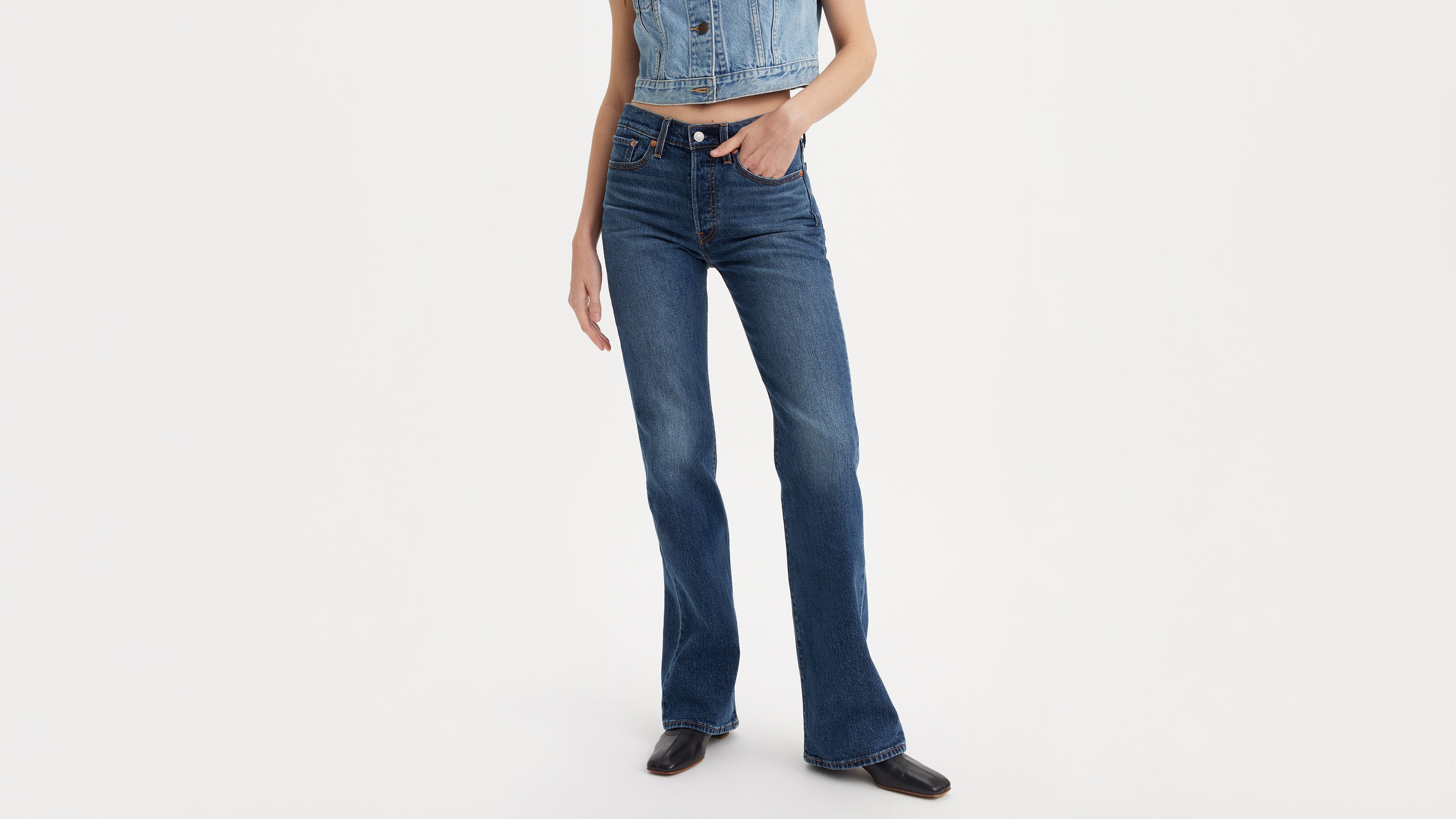 Jean Wedgie Bootcut - Bold And Beautiful - Bleu