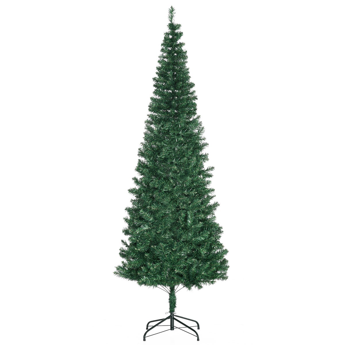HOMCOM Kerstboom, Ø81 x 210 cm, PVC, Groen