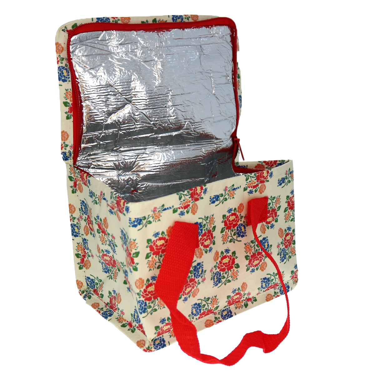 Lunch bag à fleurs polka folk Pause goûter