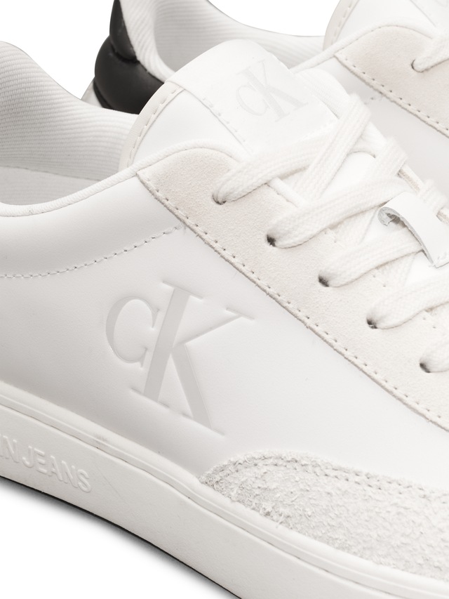 Calvin Klein Jeans Plateausneaker »CLASSIC CUPSOLE LOW MG MIX«  , Schnürschuh, Halbschuh, Freizeitschuh mit gepolstertem Schaftrand