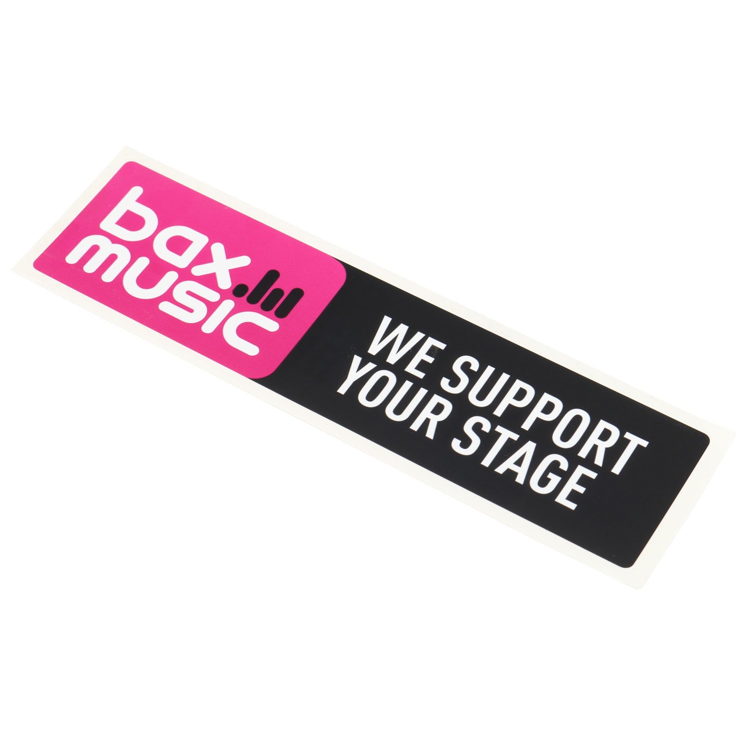 Bax Music sticker met logo (per stuk)