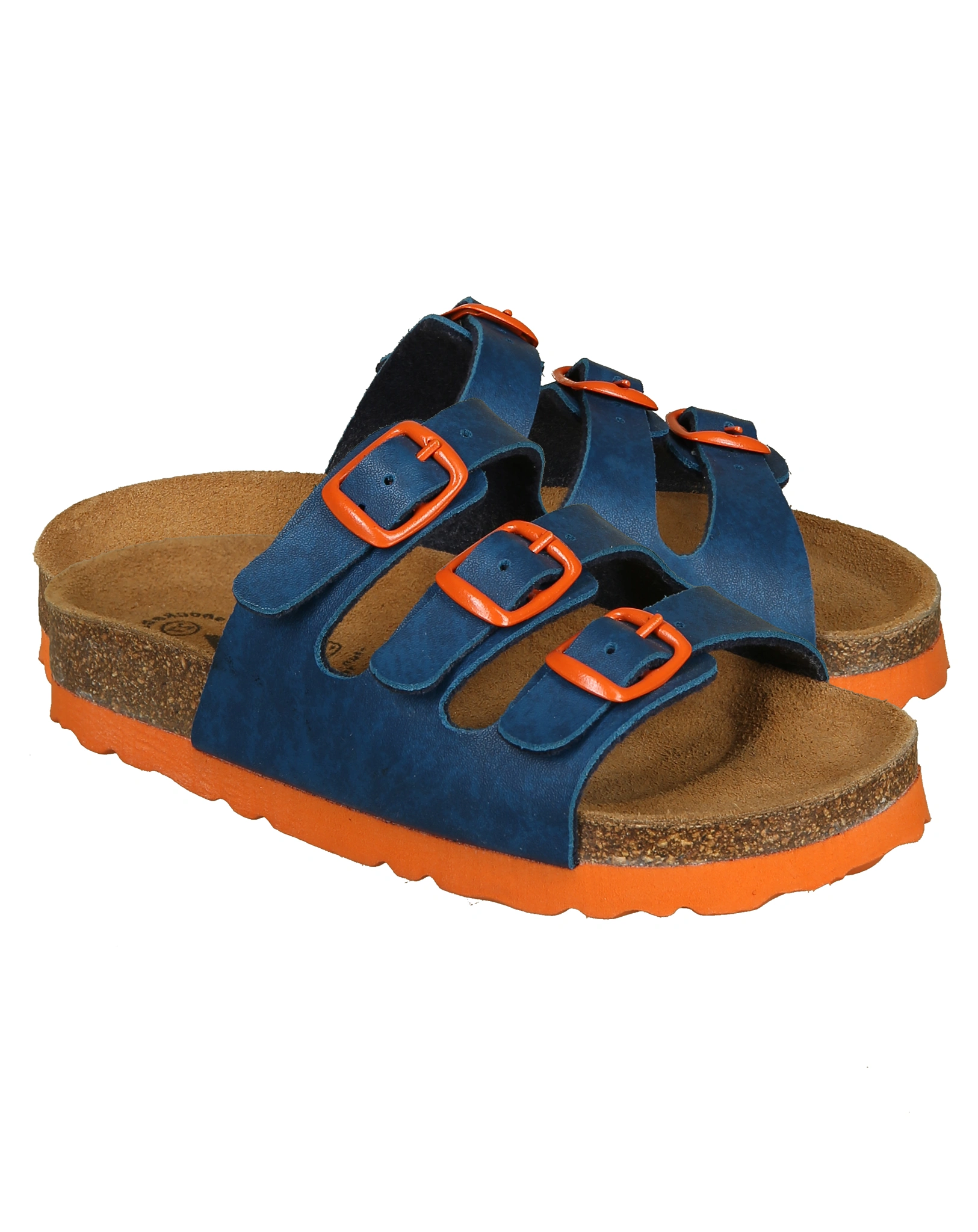 Pantoletten BIOLKids in marine/orange