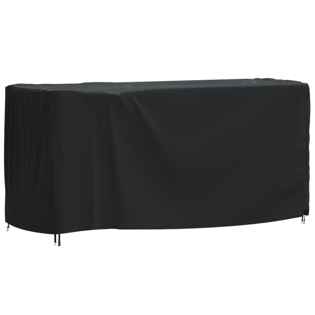 Housse de salon de jardin noir 180x70x90 cm imperméable 420d