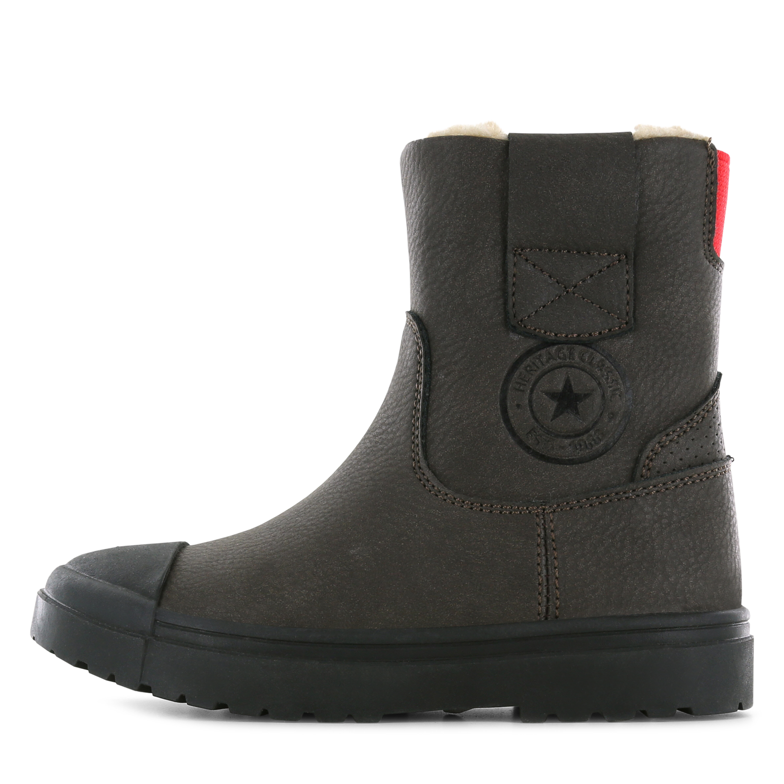 Shoesme donkerbruine warmgevoerde boot Microleer | Sale