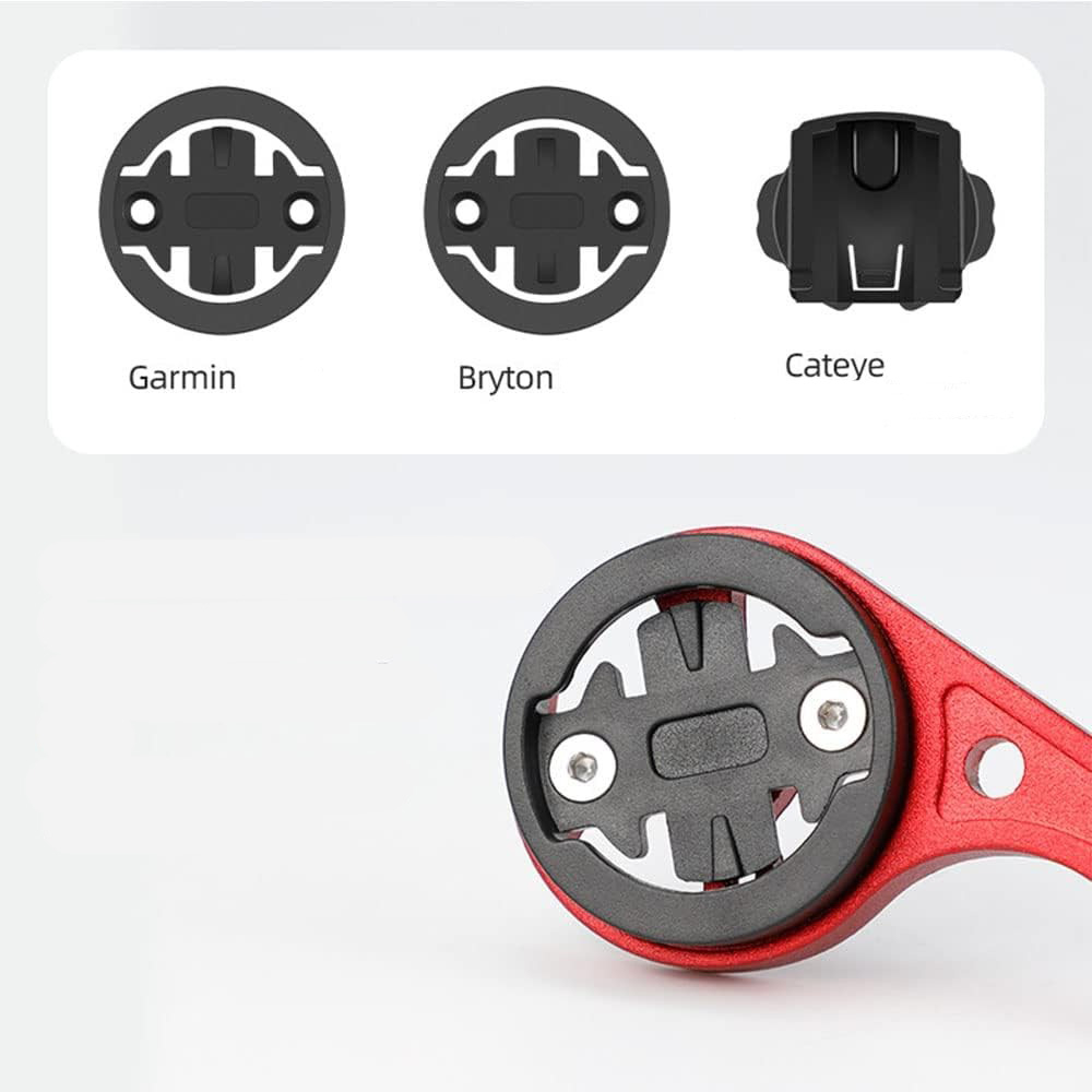 Universal Aluminium Fahrrad Computer Halterung Velo GPS Lenkstangen Halter für Garmin / Cateye / Bryton - Rot