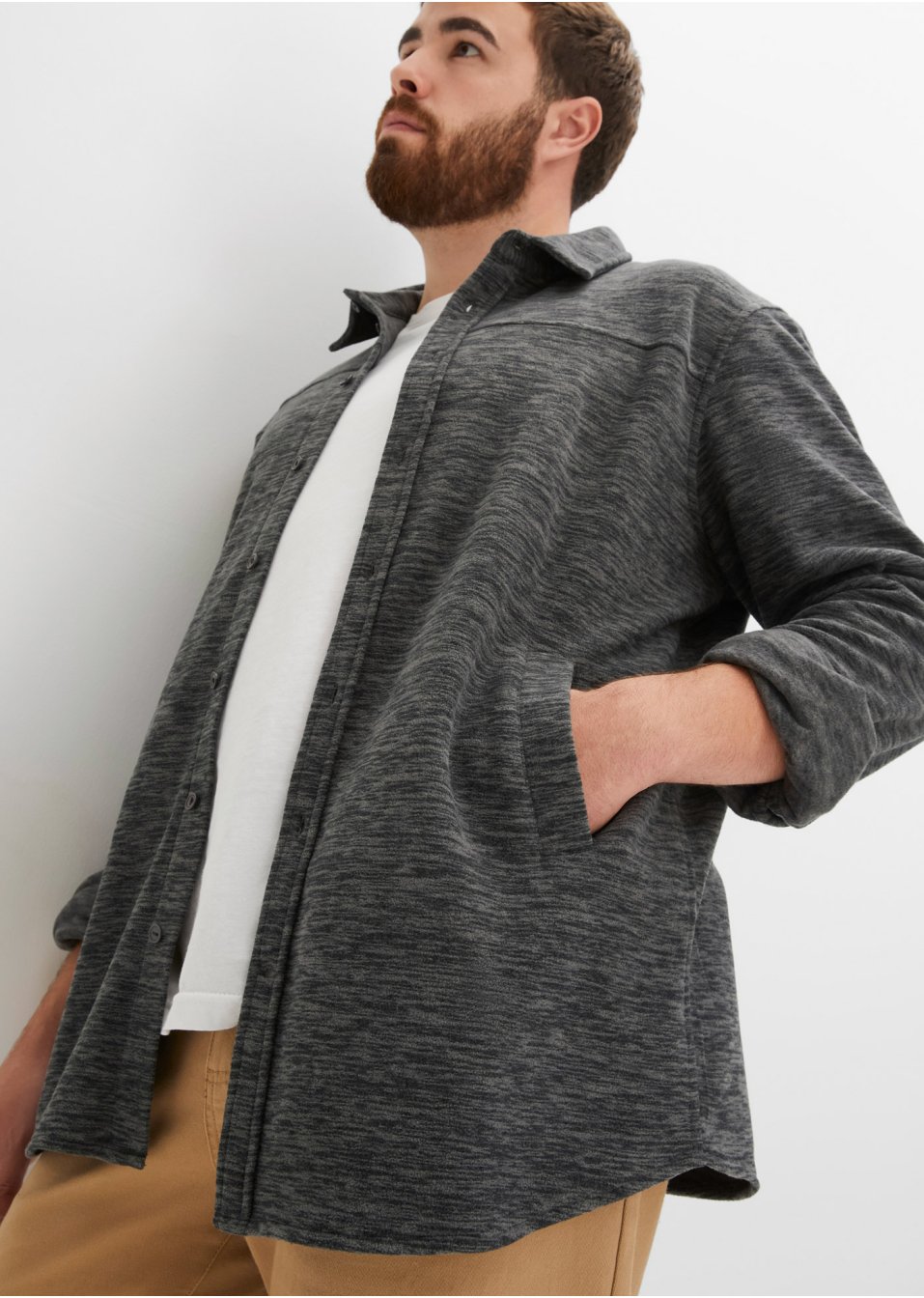 Chemise manches longues en polaire