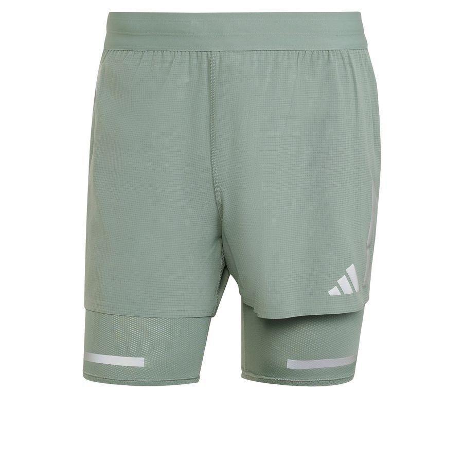 Adidas Short de running réfléchissant 2 en 1 Ultimate