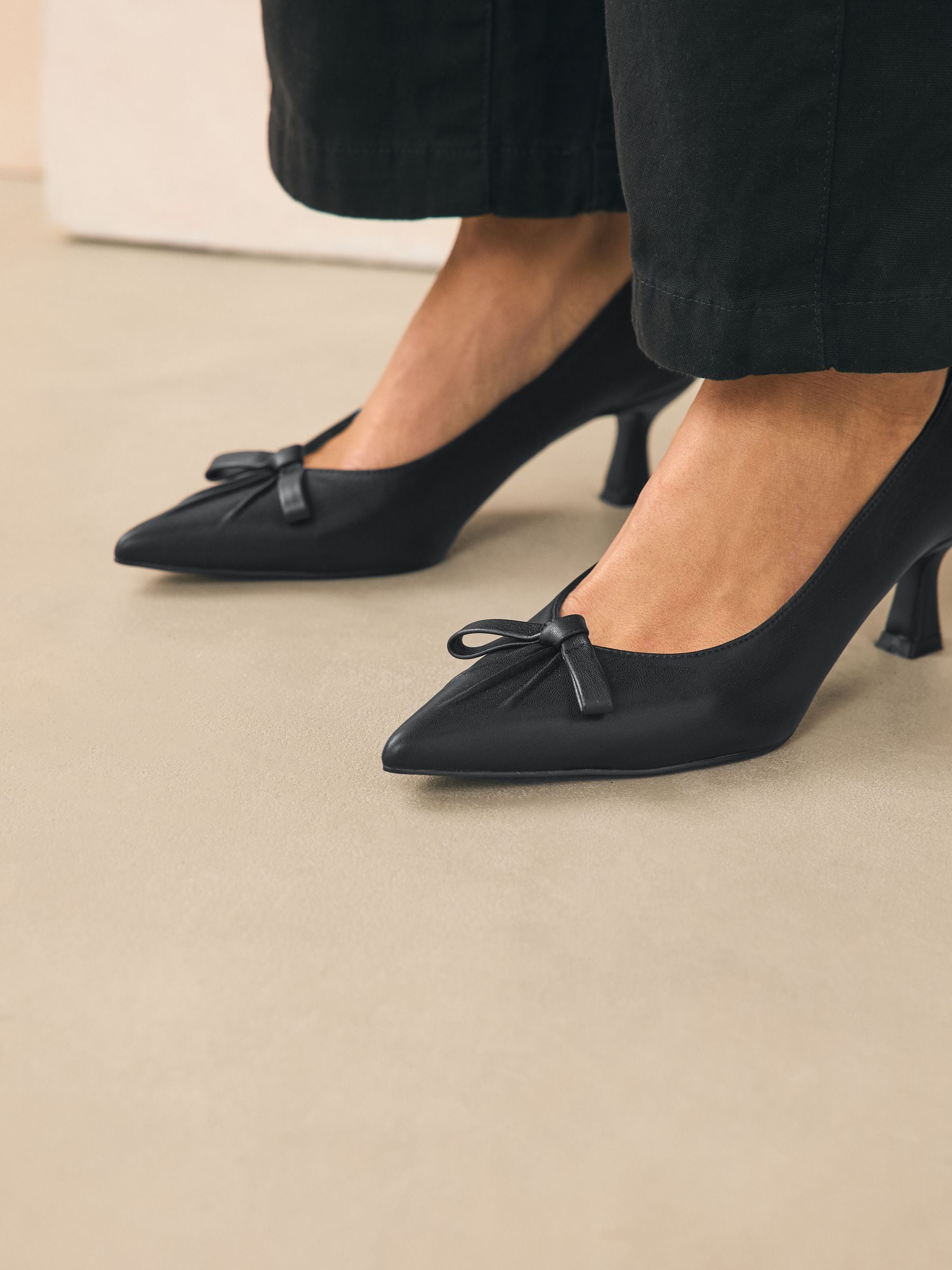 Zwart - Bow Court Heels