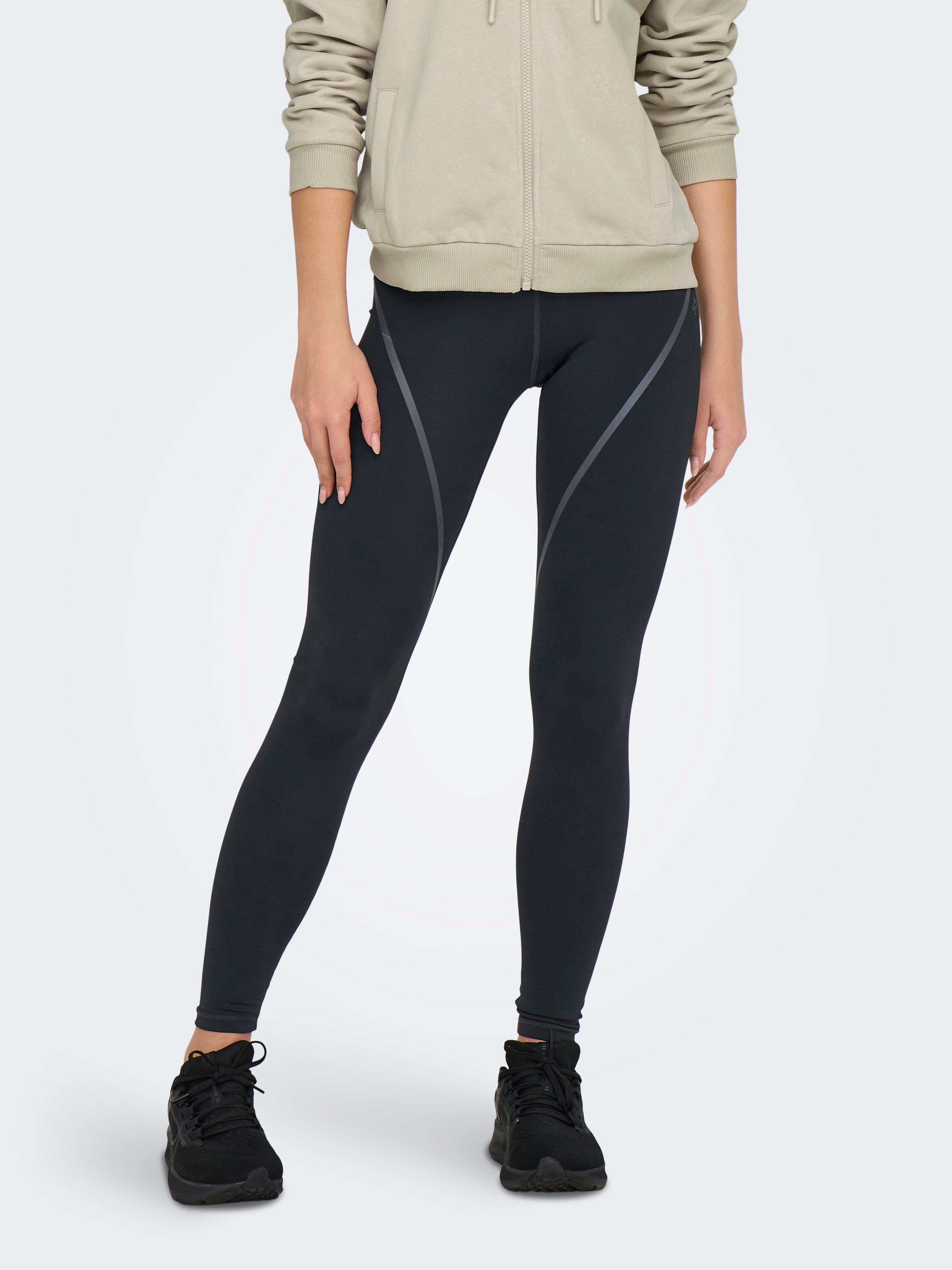 ONPJAM-2-CONTRAST Hohe Taille Enger Schnitt Sportleggings Blue Graphite