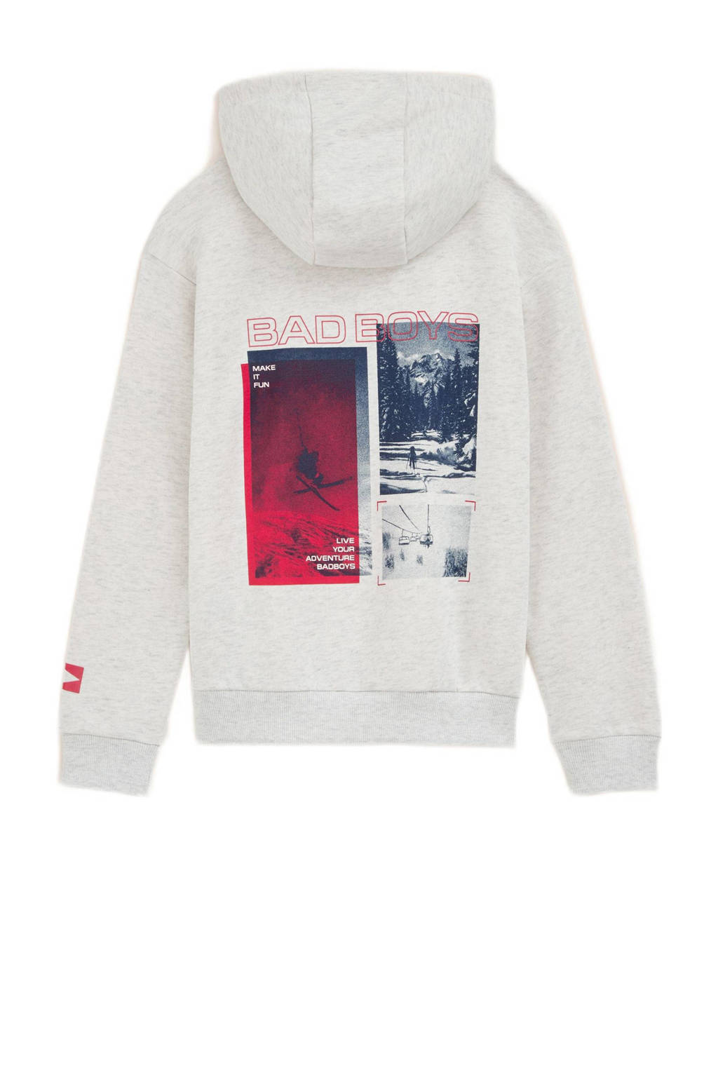 WE Fashion hoodie met backprint wit