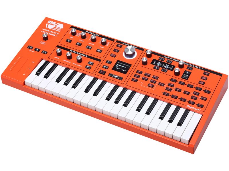 ASM HYDRASYNTH Explorer 888 Units Halbgewichtetes Keyboard in limitierter Orange Edition