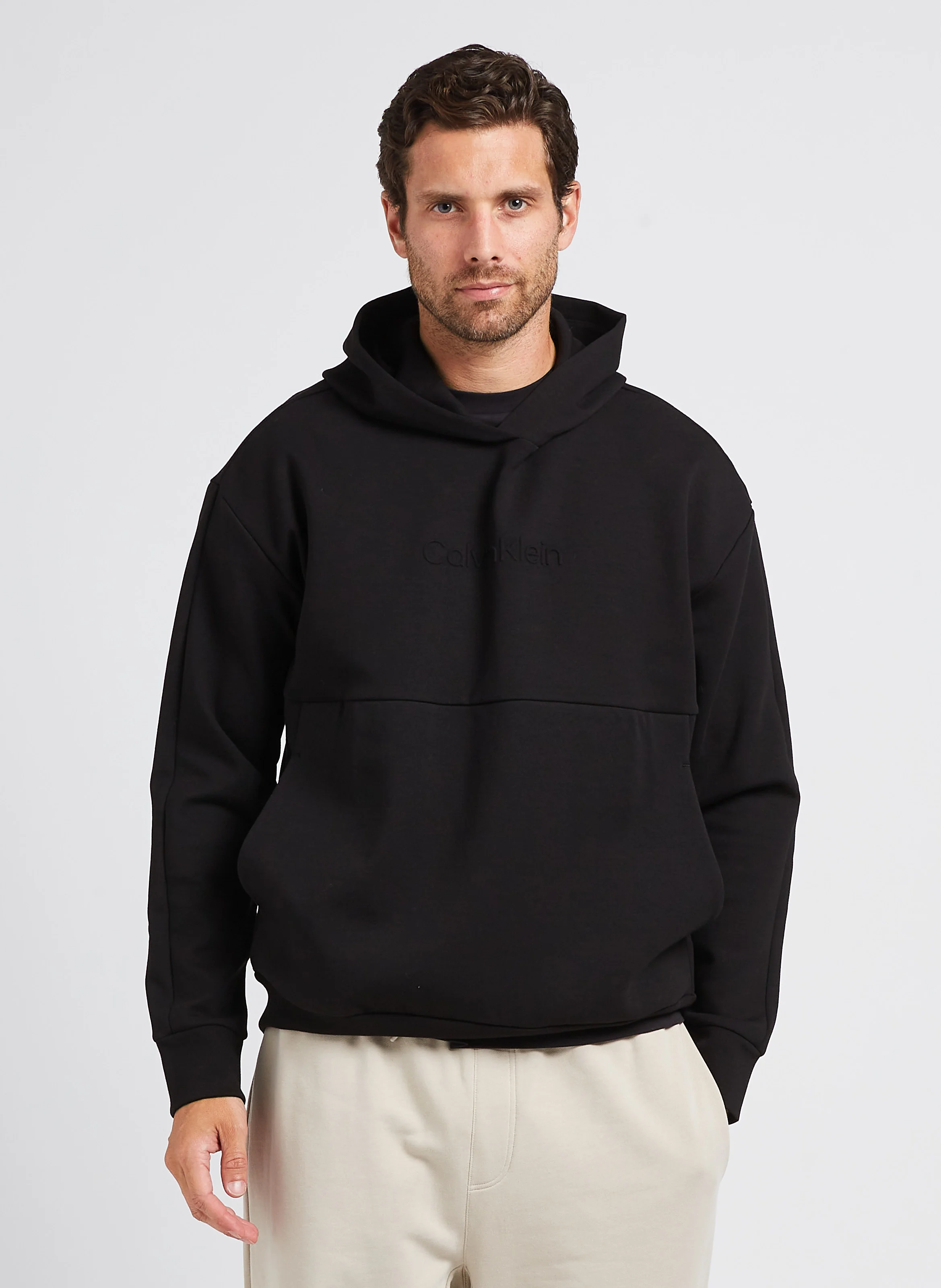 Sweat à capuche loose-fit en coton | Gris