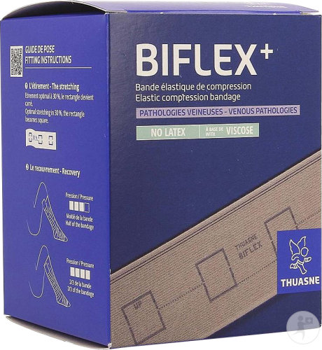 Thuasne Biflex 17 + Forte Étalonnée Beige 10cm x 3m Pièce 1