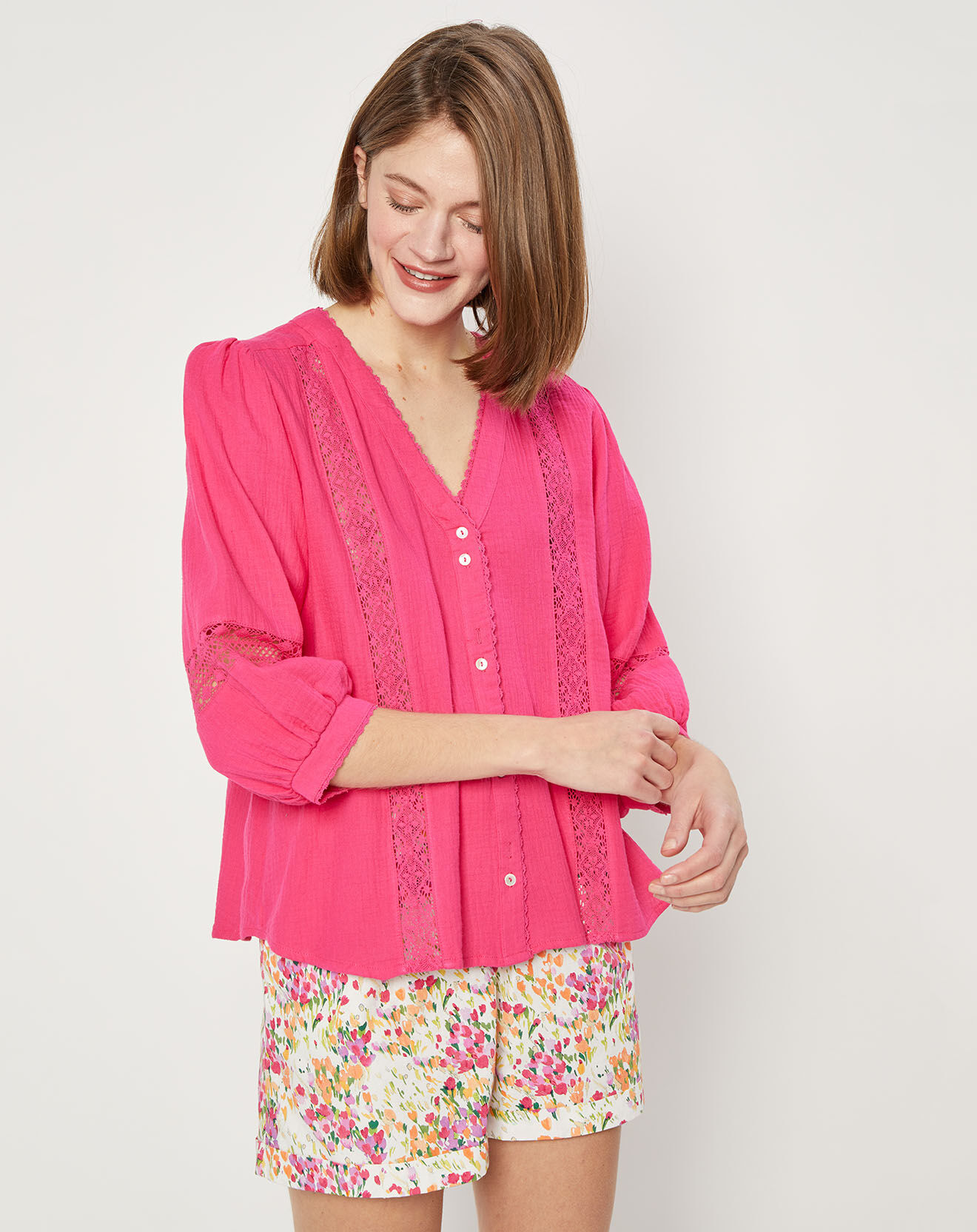 La Petite Etoile Chemise Huga fushia