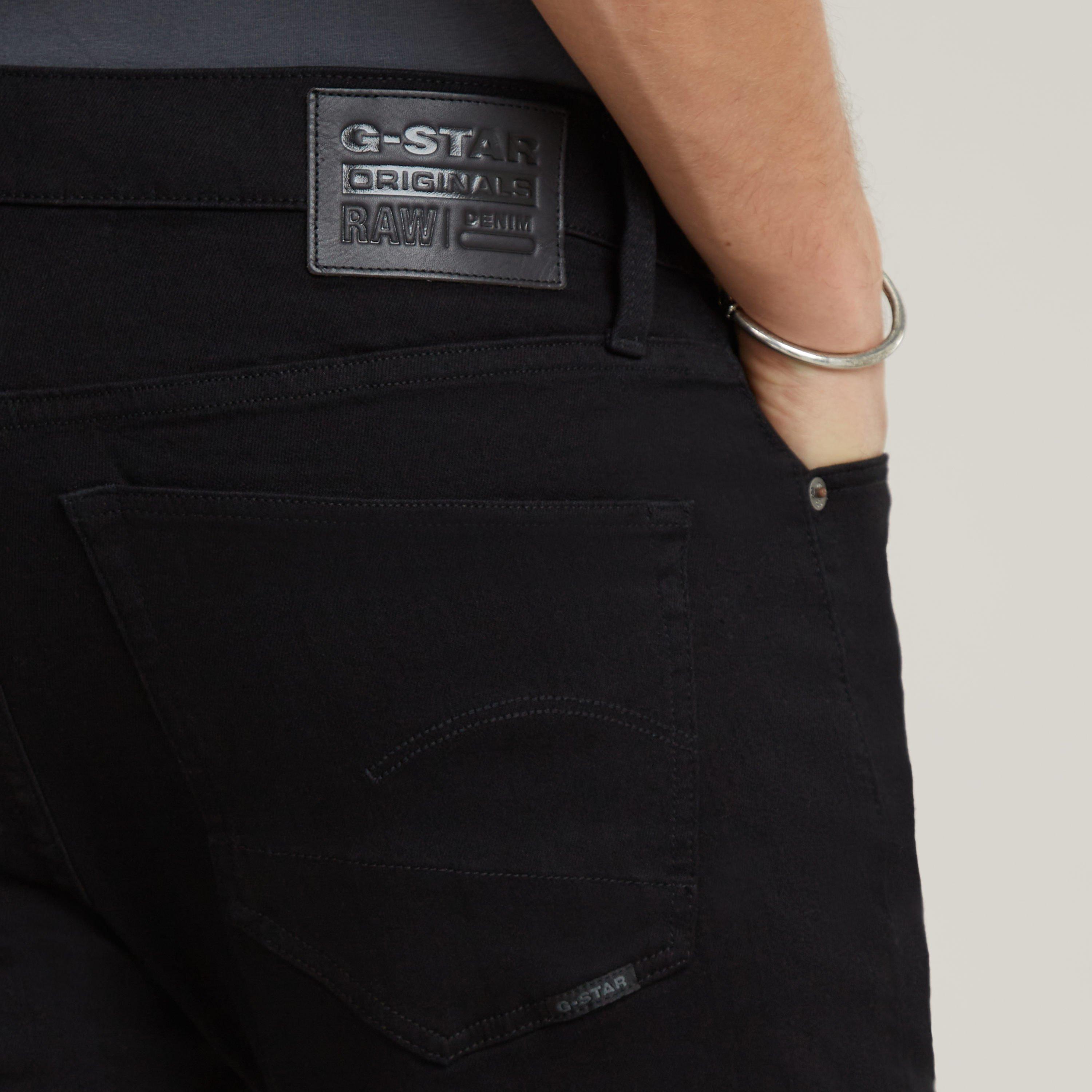 G Star Extra Slim Fit Jeans in Blue Black Stretch Denim