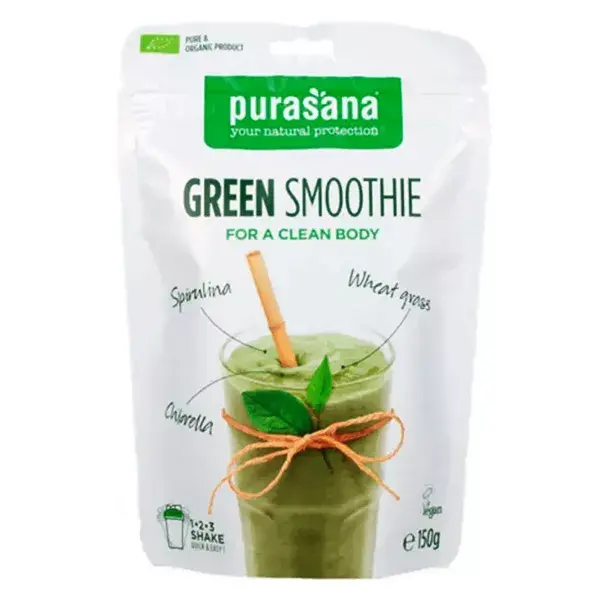 Batido Purasana Verde Smoothie em Pó Orgânico 150g
