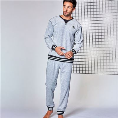 Pyjama homme velours style jogging