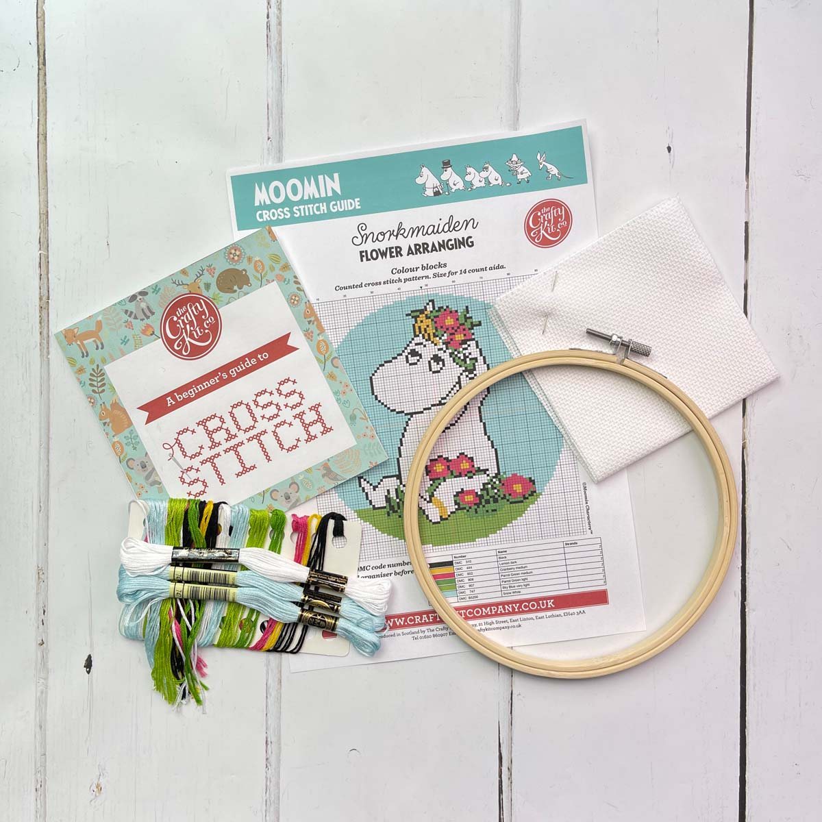 Snorkmaiden Flower Arranging Cross Stitch Kit