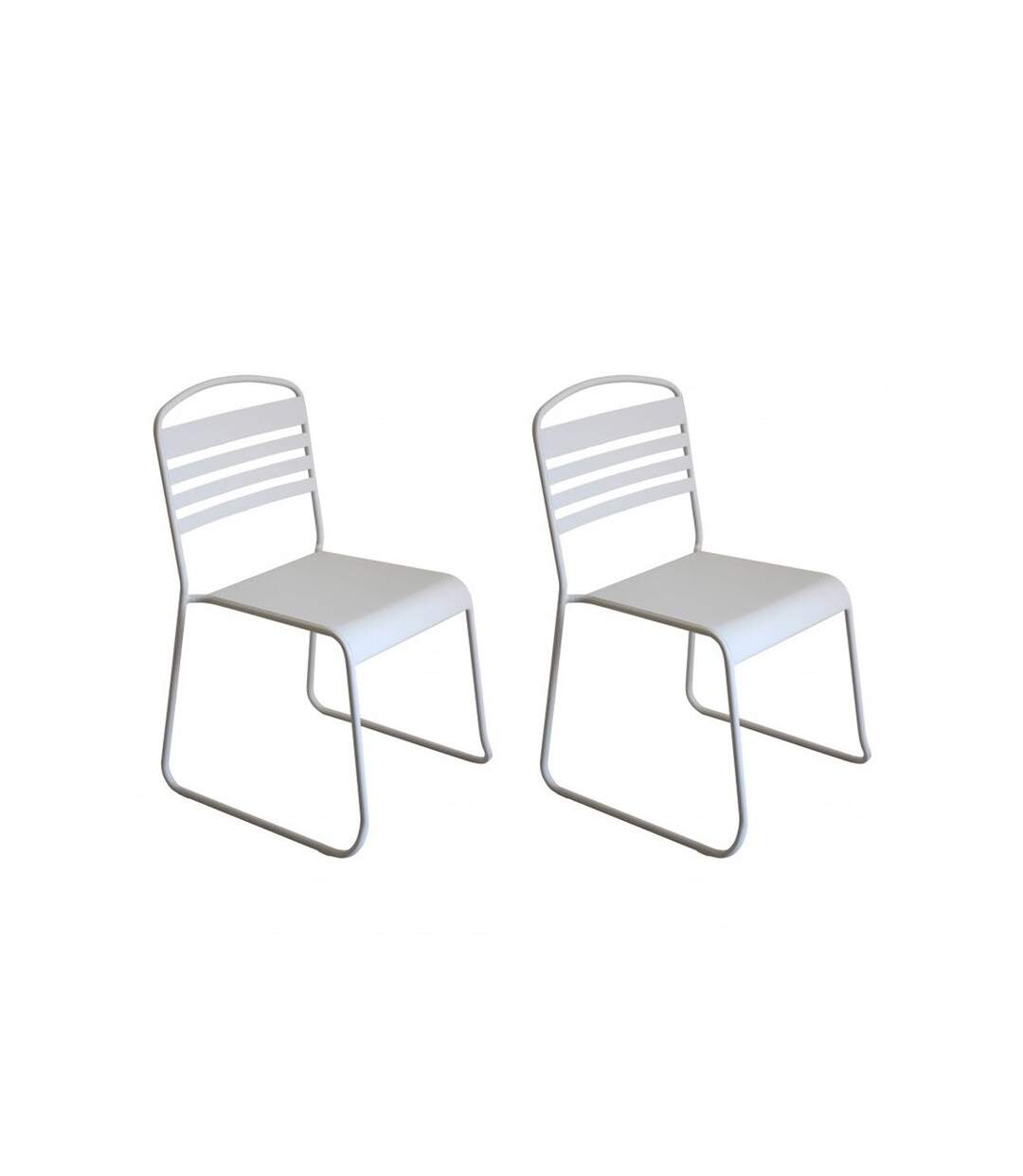 Paris Prix - Lot De 2 Chaises Design nils 85cm Blanc