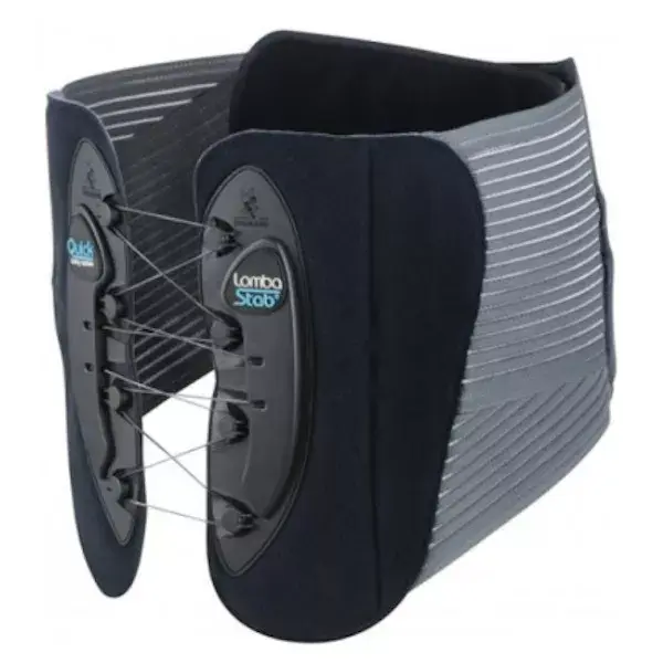 Cinto lombar Thuasne Lombastab, 21 cm de altura, tamanho 5, preto/azul