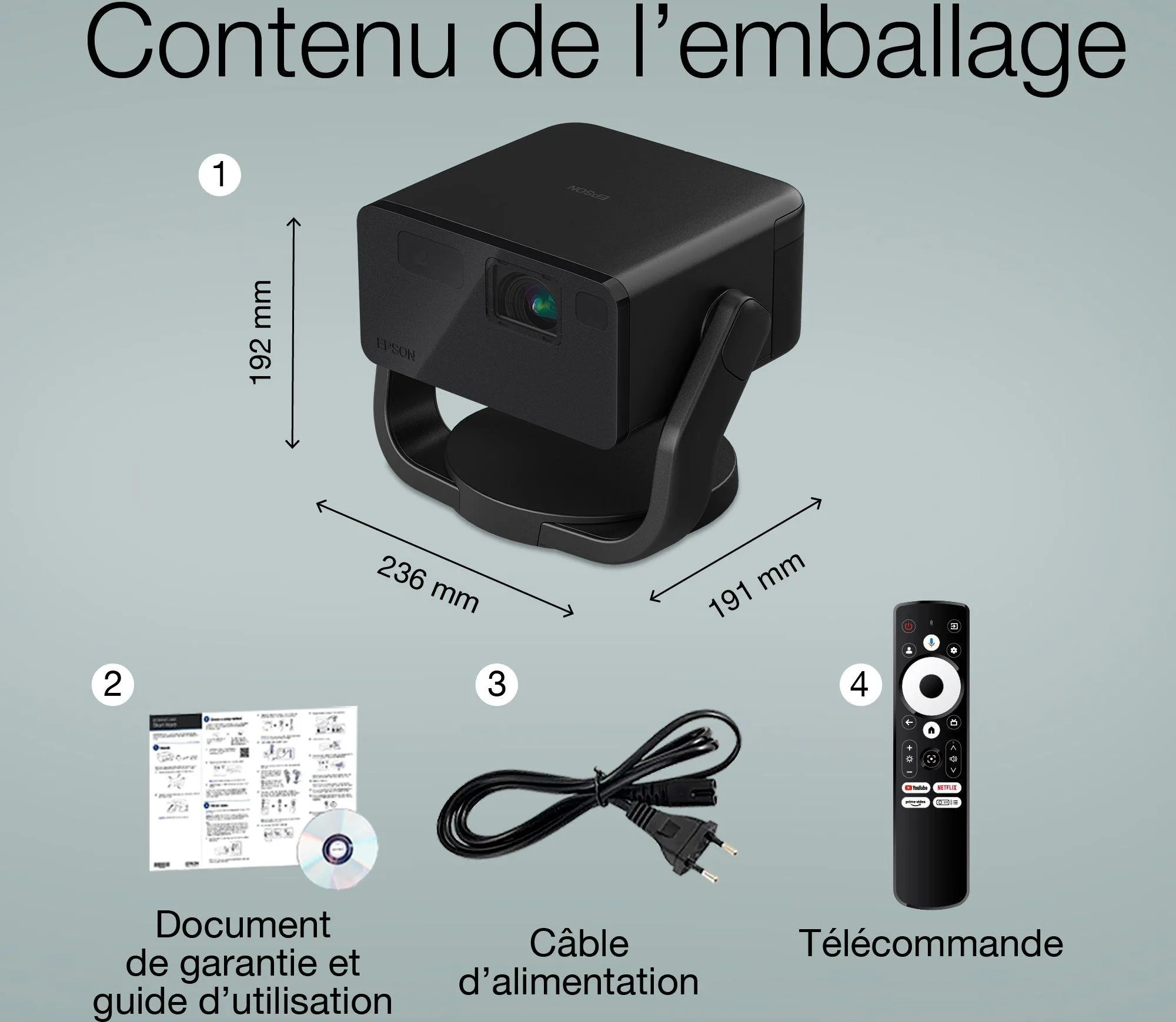 Epson EF-22 Noir Vidéoprojecteurs