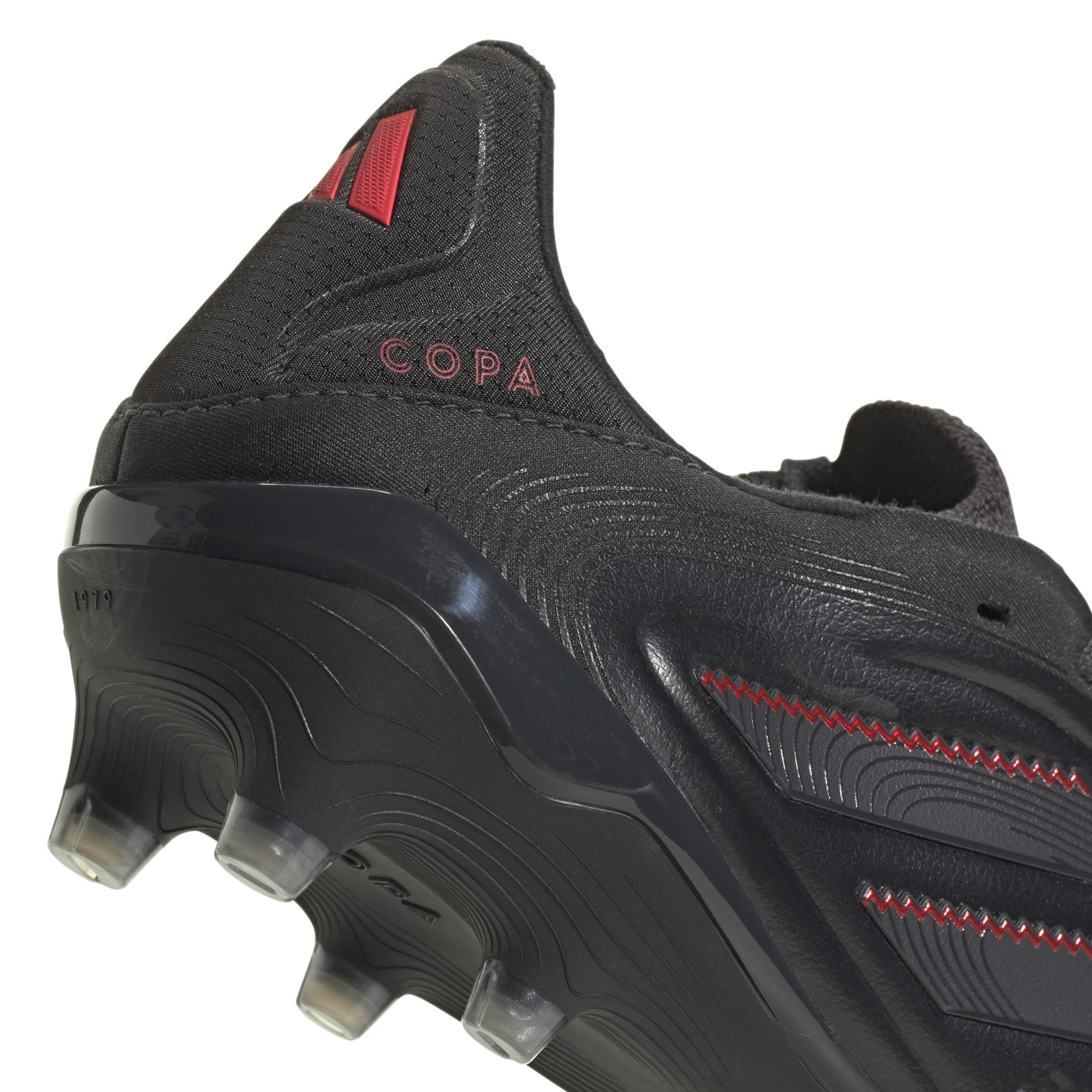 Adidas Copa Pure III Elite Gras Voetbalschoenen (FG) Zwart Donkergrijs Rood
