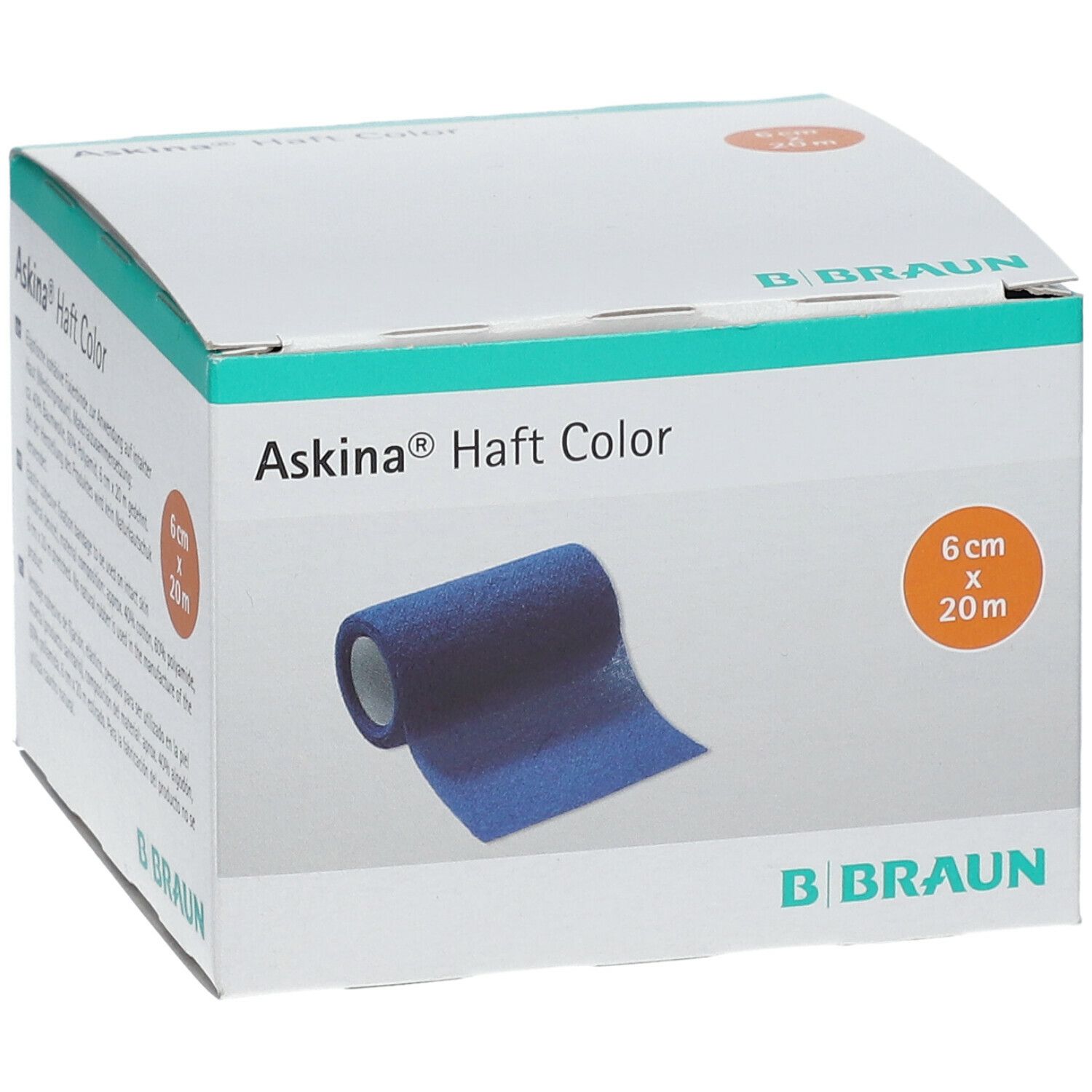 Askina® Haftbinde Color 6cm x 20m blau