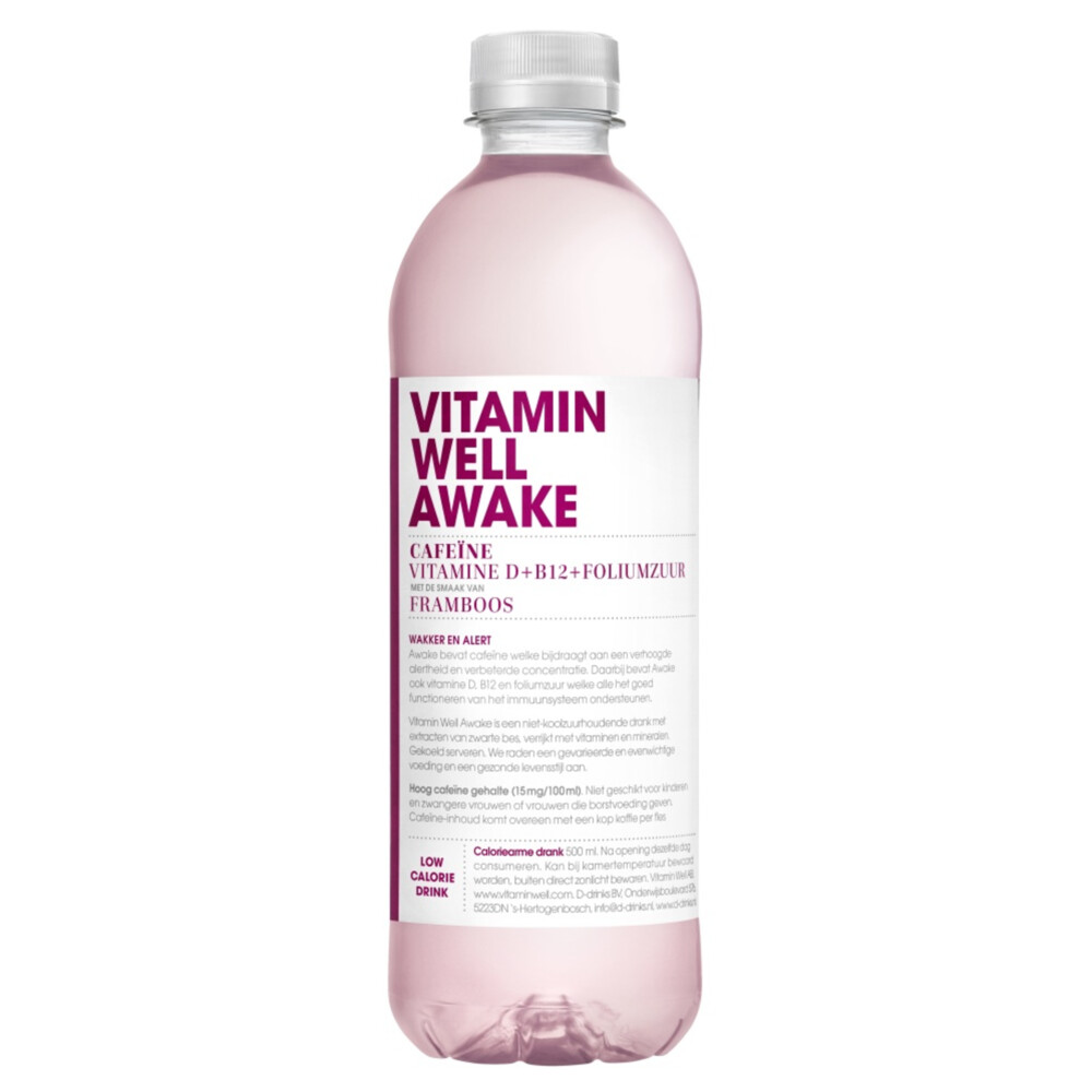 12x Vitamin Well Vitamine Water Awake500 ml