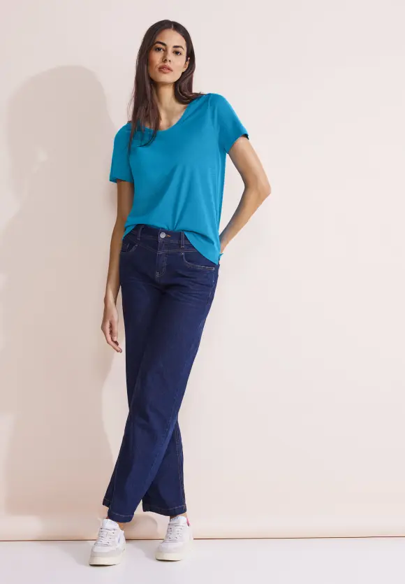 Basic T-Shirt - bright cyan blue