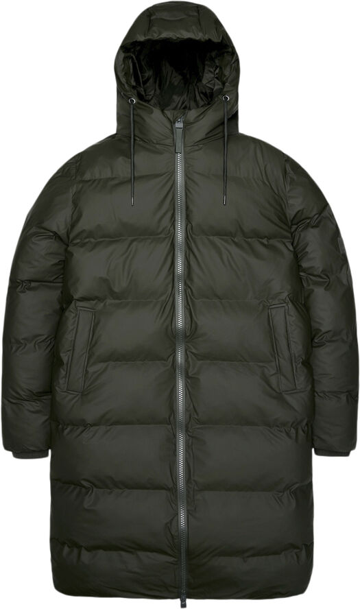 Rains Alta Longer Puffer Jacket W3T4 Green
