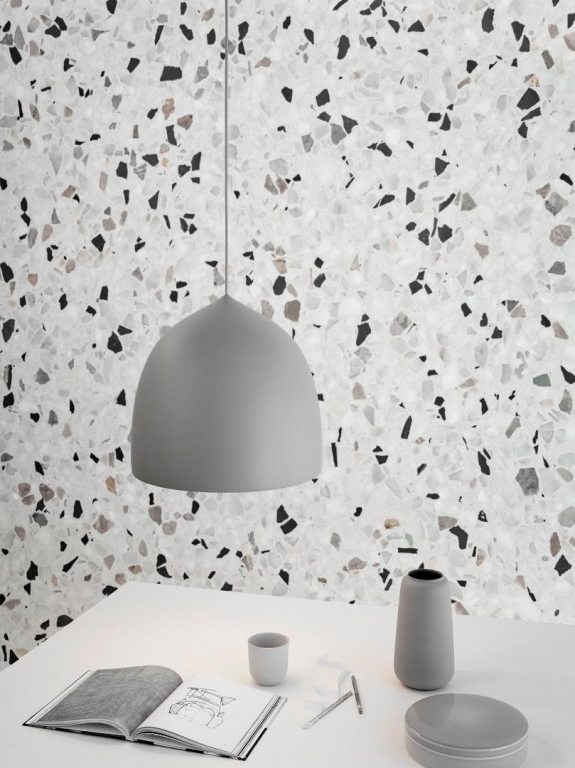Fritz Hansen Suspence P1 hanglamp Ø24 mat lichtgrijs gelakt