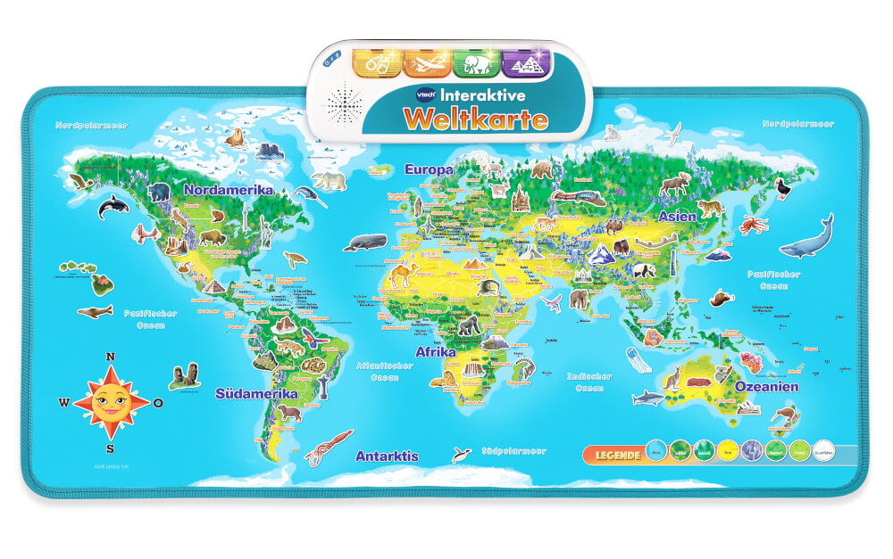 Vtech 80-615704 Interaktive Weltkarte