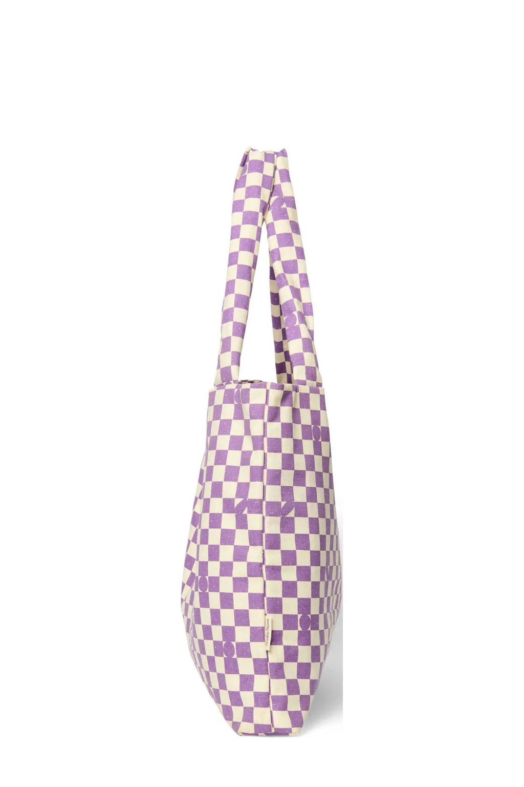 luiertas Checkerboard paars/ecru