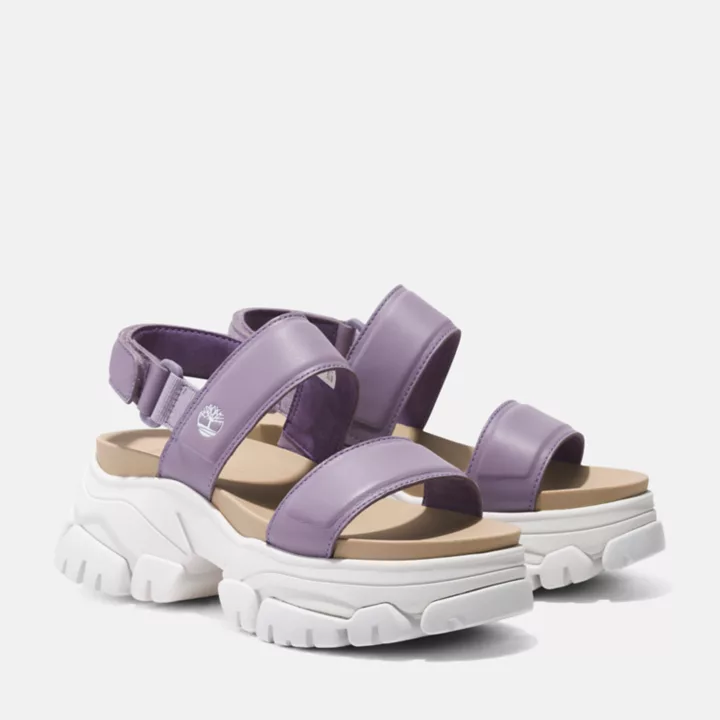 Sandales à double bride Adley Way pour femme en violet