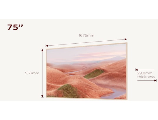 TCL - TV QLED 4K 189 cm 75A300W QLED Galerie d'art