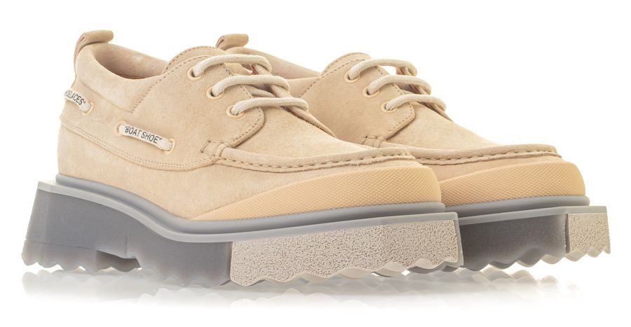 Off-White Sponge Suede Boatshoe